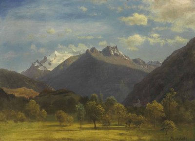 Die Alpen von Visp von Albert Bierstadt